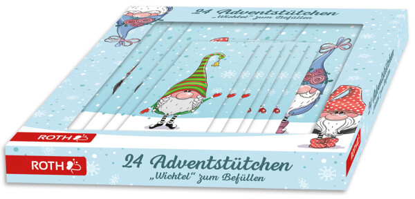 ROTH Adventskalender 24 Adventstütchen "Wichtel"