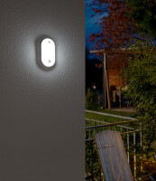 brennenstuhl LED Ovalleuchte, mit Bewegungsmelder, weiß