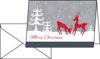 sigel Weihnachtskarte "Red Deer", A6, 220 g