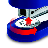 NOVUS Heftgerät B 3, 30 Blatt, Einlegetiefe 65 mm, blau 020-1266
