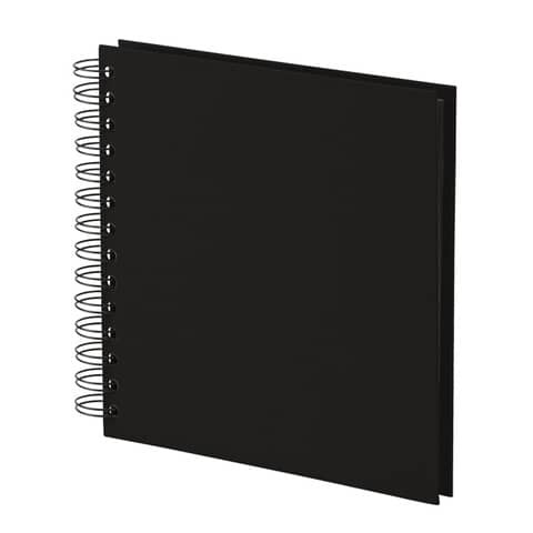 RÖSSLER Fotospiralbuch Soho 60 S. schwarz 180x180mm
