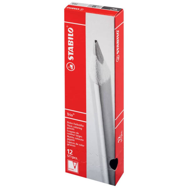 STABILO Farbstift Trio, dick, 4,2 mm, schwarz 203 750