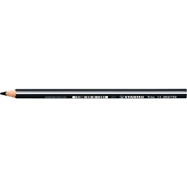 STABILO Farbstift Trio, dick, 4,2 mm, schwarz 203 750