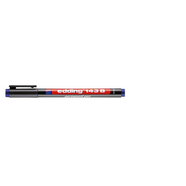 EDDING Permanentmarker 143B, 1-3 mm, blau 143 003