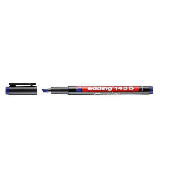 EDDING Permanentmarker 143B, 1-3 mm, blau 143 003