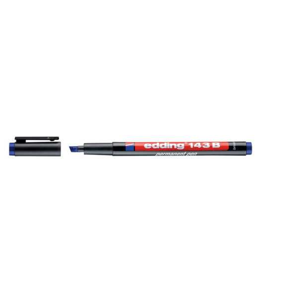 EDDING Permanentmarker 143B, 1-3 mm, blau 143 003