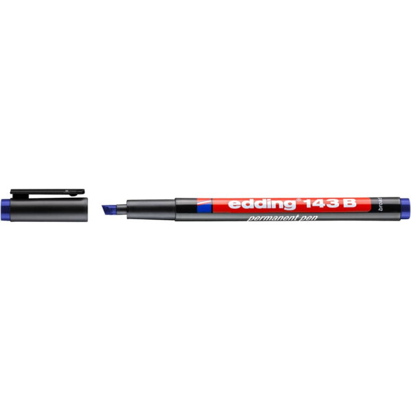 EDDING Permanentmarker 143B, 1-3 mm, blau 143 003
