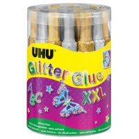 UHU Glitterglue 20ml gold+silber