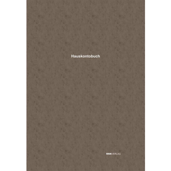 RNK Hauskontobuch mit Mieterregister und Miethöhe, 28 Seiten 548