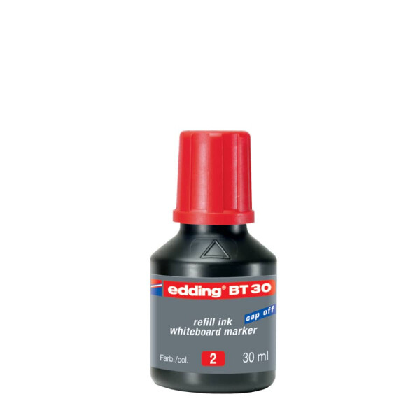 EDDING Nachf&uuml;lltinte BT 30, Whiteboardmarker, 30ml, rot 4-BT30002