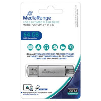 MediaRange USB Stick 3.1 + TypeC 2in1 64 GB 00124163