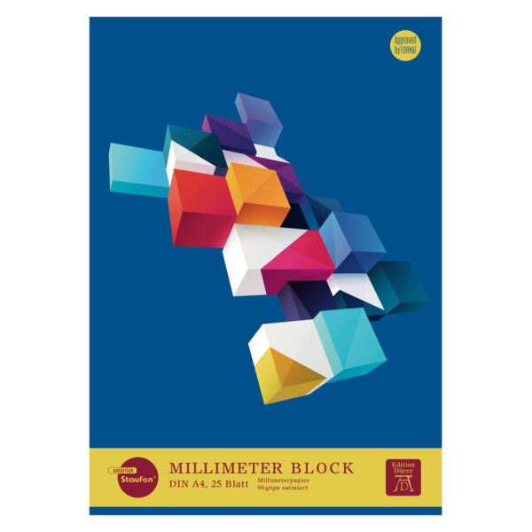 EDITION D&Uuml;RER Millimeterblock, 25 Blatt, A4, 90 g qm