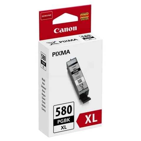 Canon Original Canon Tintenpatrone schwarz High-Capacity (2024C001,2024C001AA,PGI-580PGBKXL)