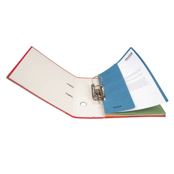 FALKEN Einhakhefter, A4, halber Vorderdeckel, kaufm&auml;nnische Heftung, blau 80003999