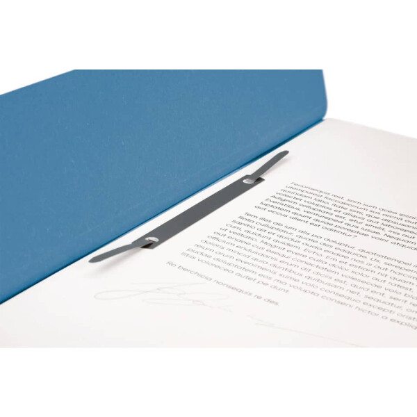 FALKEN Einhakhefter, A4, halber Vorderdeckel, kaufm&auml;nnische Heftung, blau 80003999