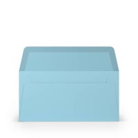 RÖSSLER Briefumschlag Coloretti, DIN lang, 80g m², 5 Stück, nassklebend, himmelblau 220702517