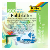 folia Faltblätter "Mini" 5x5cm, 10 Farben...