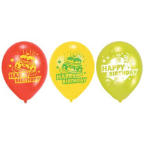 amscan Luftballon Happy Birthday sortiert 6St.