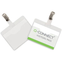 Q-Connect Namensschild mit Clip 25 Stück 60x90mm