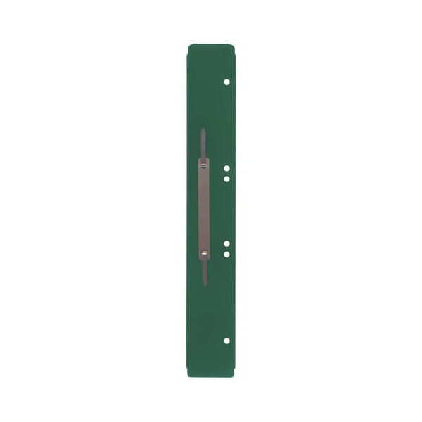Q-Connect Heftstreifen Polypropylen 45x310mm 25 Stück grün Metalldeckleiste