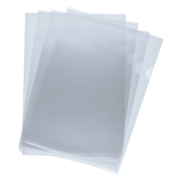 Q-CONNECT Sichth&uuml;lle, A4, 100 St&uuml;ck, transparent genarbt KF00310