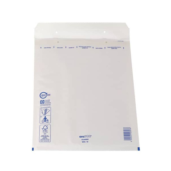 aroFOL Luftpolstertasche, 270x360mm, 100 Stück, weiß
