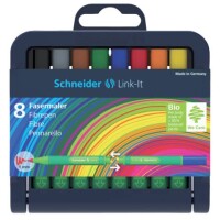 Schneider Faserschreiber Link-It, 1,0 mm, 8er Stiftebox...