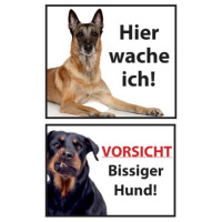 AVERY Zweckform Sticker Warnung Bissiger Hund ZWECKFORM