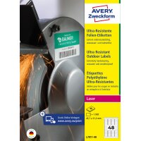 AVERY Zweckform Ultra-Resist. Folien-Etiketten, 45,7x21,2 mm