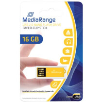 MediaRange USB Stick 2,0 ClipOn gelb MEDIA RANGE 16GB