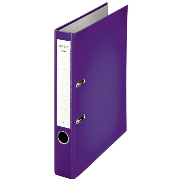 CENTRA Ordner Plastik Chromos, mit Schlitzen, A4, 55 mm, violett 231140