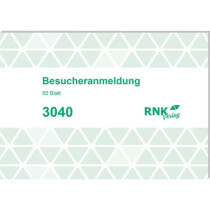 RNK Verlag Besucheranmeldeblock A6 50 Blatt