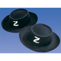 amscan Hut Zorro schwarz