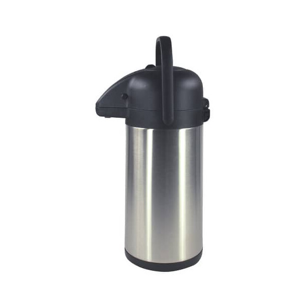 Pump-Thermoskanne, 2,5 Liter, Edelstahl
