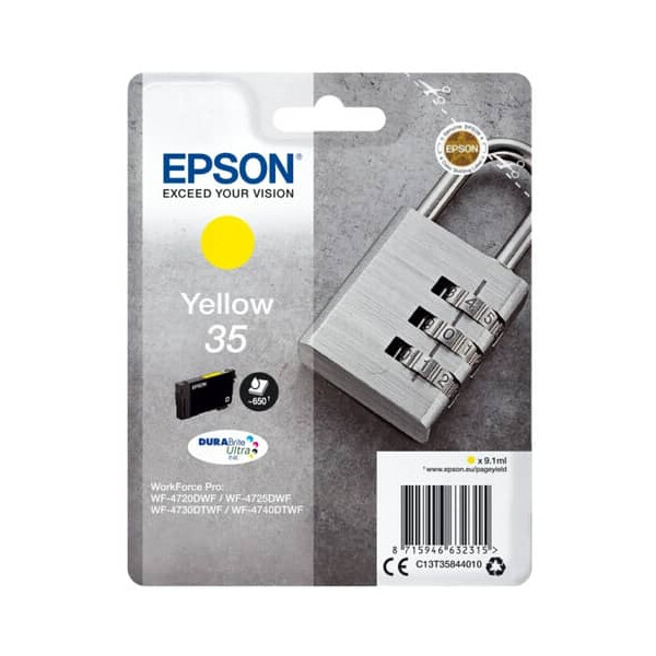 EPSON Original Epson Tintenpatrone gelb (C13T35844010,T358440,35,T3584,T35844010)