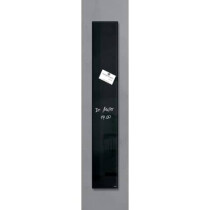sigel Glas-Magnettafel Artverum, 12x78cm, schwarz