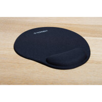 Q-CONNECT Mauspad mit Gelauflage, schwarz KF02213