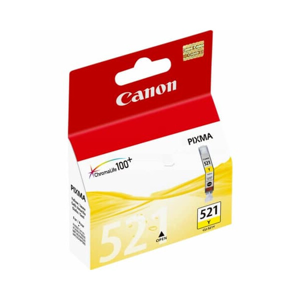 Canon Original Canon Tintenpatrone gelb (2936B001,2936B001AA,CLI-521Y)