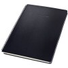 sigel Collegeblock mit Register, A4, 160 Seiten, liniert, schwarz