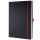 sigel Notizbuch ca. A4 kariert schwarz Red Edition