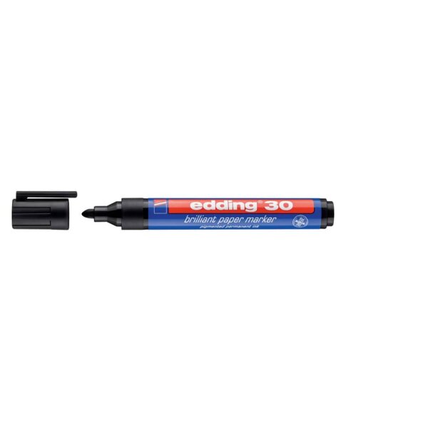 EDDING Brillant-Papiermarker 30, 1,5-3mm, schwarz 30-001