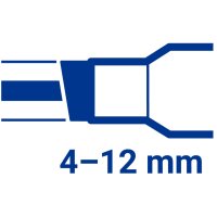 EDDING Permanentmarker 390, Keilspitze, nachfüllbar, 4-12mm, blau 390-003