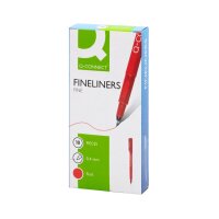 Q-CONNECT Feinliner, 0,4mm, rot KF25009