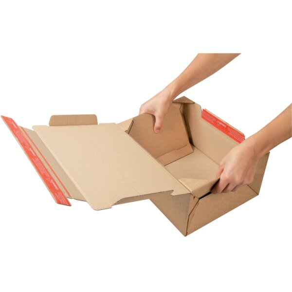 COLOMPAC Versandkarton Return Box S, 300x200x100mm, braun 30000280