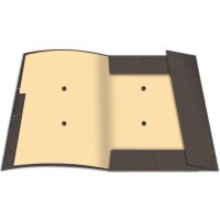 RNK Ordnungsmappe, A4, 390g m², 9 Fächer, Glanzkarton, braun 4616-8