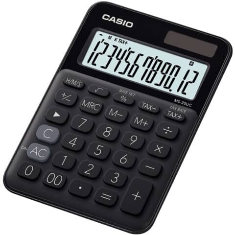 CASIO Tischrechner 12-stellig schwarz