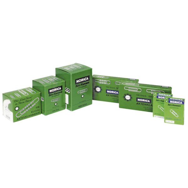 NORICA B&uuml;roklammer 77mm Norica, Kugelenden, 100 St&uuml;ck 2262