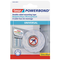 tesa Powerbond Montageband Universal, 19 mm x 1,5 m, weiß