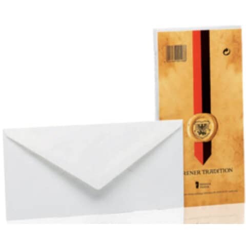 RÖSSLER Briefumschlag Dürener Tradition DL weiß 25 25 Stück