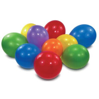 amscan Luftballon 10 Stück uni farbig sortiert D20,3 cm